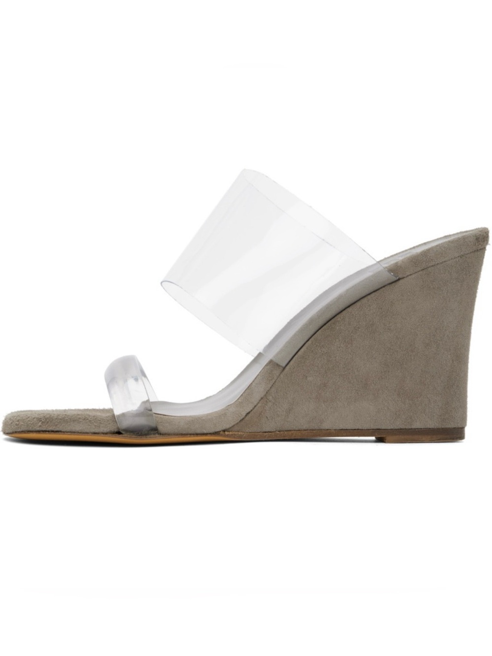 MARYAM NASSIR ZADEH IN SUEDE ASH OLYMPIA WEDGE SIZE 36